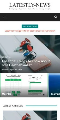 Anteprima del sito Latestly News, media di Stati Uniti per articoli sponsorizzati