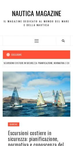 스폰서 기사용 이탈리아 매체 Nautica Magazine 사이트 미리보기