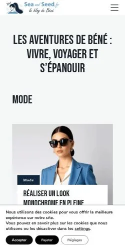 Anteprima del sito Sea And Seed, media di Francia per articoli sponsorizzati
