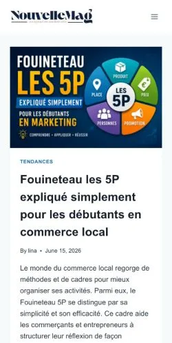 Anteprima del sito -, media di Francia per articoli sponsorizzati