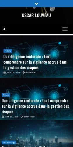Anteprima del sito Oscar Louveau, media di Francia per articoli sponsorizzati