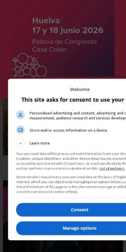 Anteprima del sito HuelvaYA, media di Spagna per articoli sponsorizzati