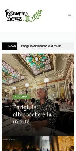 Podgląd witryny Rosmarinonews, medium z kraju Włochy do artykułów sponsorowanych