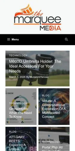 スポンサード記事向けのアメリカ合衆国メディア、The Marquee Mediaのサイトプレビュー