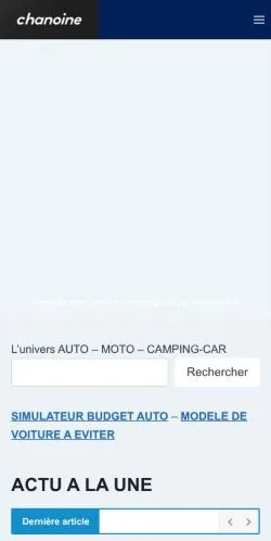 Pré-visualização do site Chanoine Mobilité, meio de França para artigos patrocinados