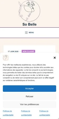 Podgląd witryny So Belle, medium z kraju Francja do artykułów sponsorowanych