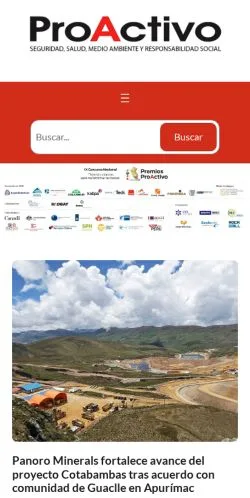 Aperçu du site Revista ProActivo, média de Espagne pour articles sponsorisés