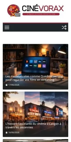 Anteprima del sito Cinévorax, media di Francia per articoli sponsorizzati