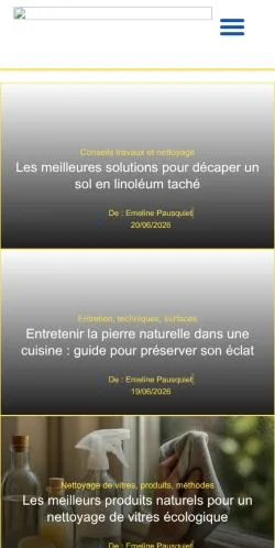 Anteprima del sito Le Guide Du Nettoyage, media di Francia per articoli sponsorizzati