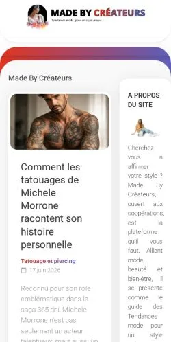 Anteprima del sito Made By Créateurs, media di Francia per articoli sponsorizzati