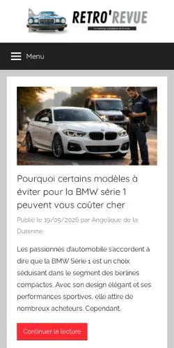 Anteprima del sito Retro' Revue, media di Francia per articoli sponsorizzati