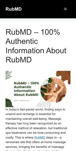 Aperçu du site RubMD, média de États-Unis pour articles sponsorisés
