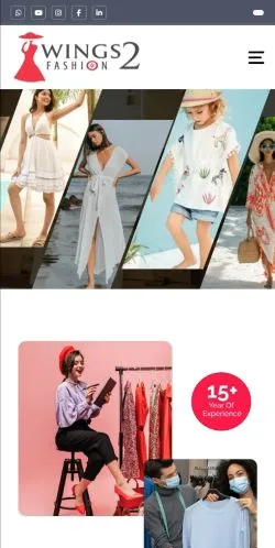 Anteprima del sito Wings2fashion, media di Stati Uniti per articoli sponsorizzati