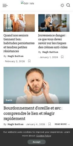 Anteprima del sito Gdr Isis, media di Francia per articoli sponsorizzati