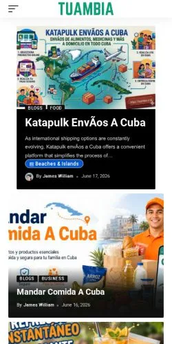 Anteprima del sito Tuambia, media di Stati Uniti per articoli sponsorizzati