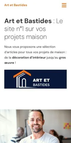 Anteprima del sito Art Et Bastides, media di Francia per articoli sponsorizzati
