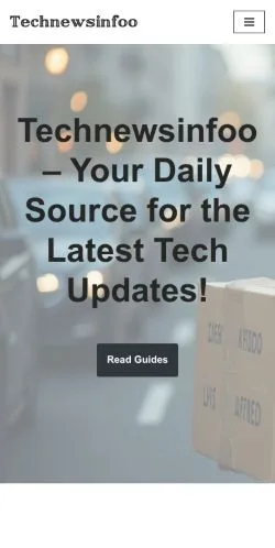 스폰서 기사용 미국 매체 Technewsinfoo 사이트 미리보기