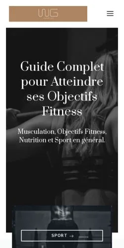 Anteprima del sito Winners Gym, media di Francia per articoli sponsorizzati