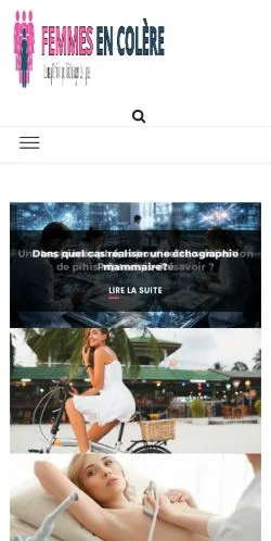 Anteprima del sito Femmes En Colère, media di Belgio per articoli sponsorizzati