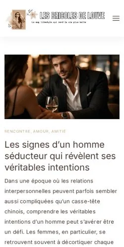 Anteprima del sito Les Bricoles De Louve, media di Francia per articoli sponsorizzati