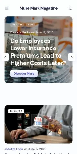 Pré-visualização do site Muse Mark Magazine -, meio de Estados Unidos para artigos patrocinados