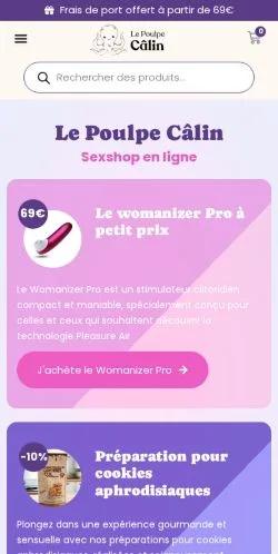 Anteprima del sito Le Poulpe Câlin, media di Francia per articoli sponsorizzati