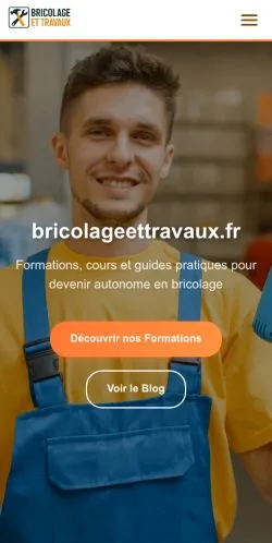 Vista previa del sitio Bricolage Et Travaux, medio de Francia para artículos patrocinados