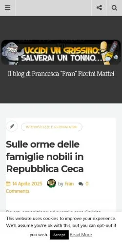 Anteprima del sito Uccidi Un Grissino, media di Italia per articoli sponsorizzati