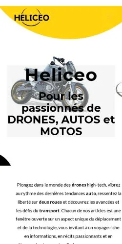 Anteprima del sito Heliceo, media di Francia per articoli sponsorizzati