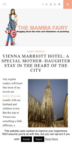 Anteprima del sito The Mamma Fairy, media di Regno Unito per articoli sponsorizzati