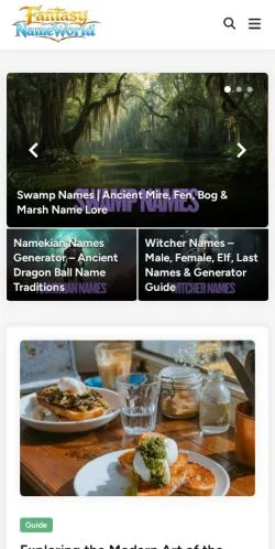 Forhåndsvisning af Fantasy Name World, medie fra USA til sponsorerede artikler