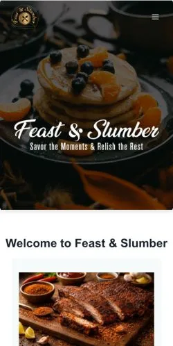 Podgląd witryny Feast & Slumber, medium z kraju Stany Zjednoczone do artykułów sponsorowanych