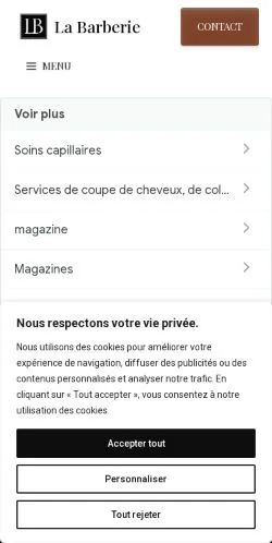 Anteprima del sito La Barberie, media di Francia per articoli sponsorizzati
