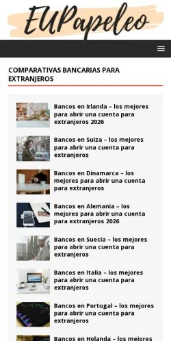 スポンサード記事向けのスペインメディア、Eupapeleoのサイトプレビュー