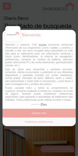 Anteprima del sito Diario Deco, media di Spagna per articoli sponsorizzati