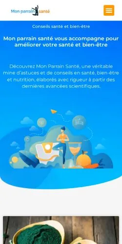 Anteprima del sito Mon Parrain Santé, media di Francia per articoli sponsorizzati