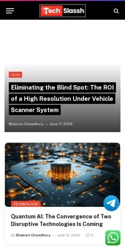 スポンサード記事向けのアメリカ合衆国メディア、TechSlasshのサイトプレビュー