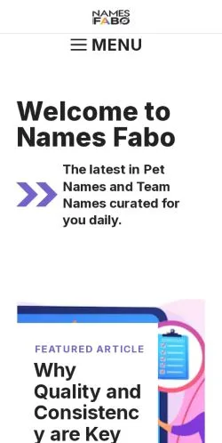 Preview of the Names Fabo website, a media outlet in United States for sponsored articles