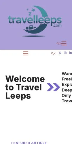 Podgląd witryny Travel Leeps, medium z kraju Stany Zjednoczone do artykułów sponsorowanych