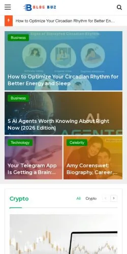 Anteprima del sito Blog Buz, media di Regno Unito per articoli sponsorizzati