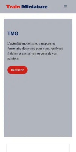 Anteprima del sito Train Miniature Gaillacois, media di Francia per articoli sponsorizzati
