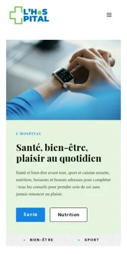 Anteprima del sito L'Hospital, media di Francia per articoli sponsorizzati