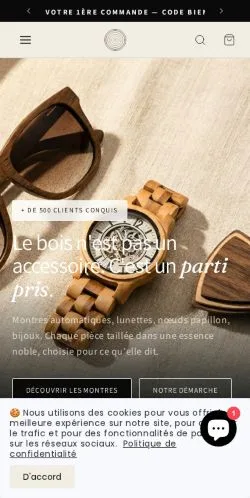 Anteprima del sito Charme Bois, media di Francia per articoli sponsorizzati