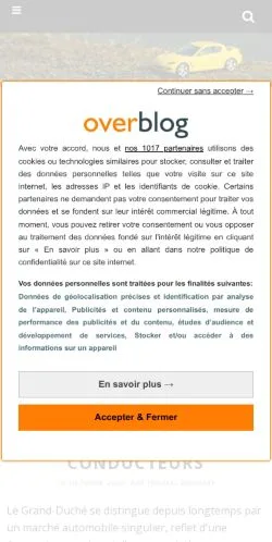 Anteprima del sito Mini PDLV, media di Francia per articoli sponsorizzati