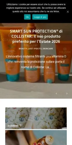 スポンサード記事向けのイタリアメディア、Homeのサイトプレビュー