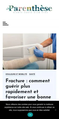 Anteprima del sito Parenthèse Tutoriels, media di Francia per articoli sponsorizzati