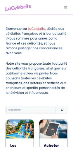 Anteprima del sito LaCelebrite, media di Francia per articoli sponsorizzati