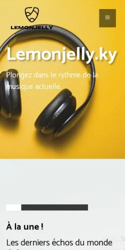 Anteprima del sito Lemonjelly, media di Francia per articoli sponsorizzati