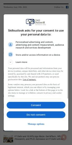 Vorschau der Website Skilloutlook, Medium aus Vereinigte Staaten für gesponserte Artikel