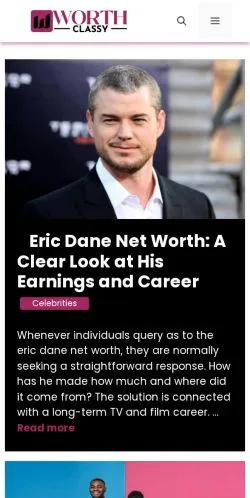Aperçu du site WorthClassy, média de États-Unis pour articles sponsorisés
